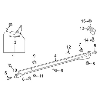 Toyota OE - Pillars, Rocker & Floor - Exterior Trim (Turkey Built)