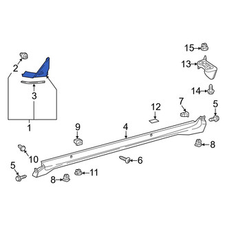 Toyota OE - Left Outer Body A-Pillar Trim Panel