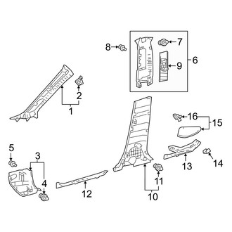 Toyota OE - Pillars, Rocker & Floor - Interior Trim (Turkey Built)