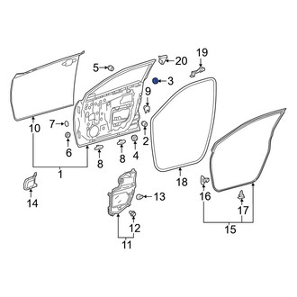Toyota OE - Front Door Plug