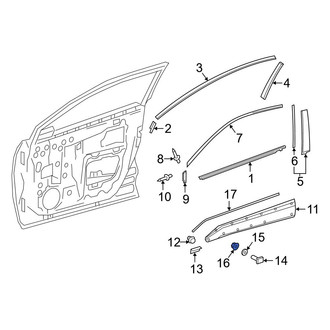 Toyota OE - Back Up Light Assembly Nut