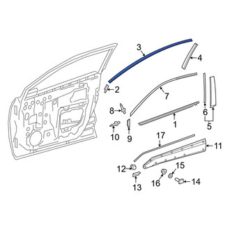 Toyota OE - Front Center Left Black Out Tape
