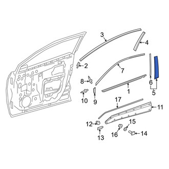 Toyota OE - Rear Left Door Applique