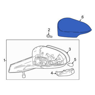 Toyota OE - Front Right Door Mirror Cover
