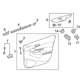 Toyota OE - Front Door - Interior Trim (Japan Built)