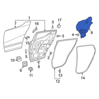 Toyota OE - Rear Left Door Access Cover