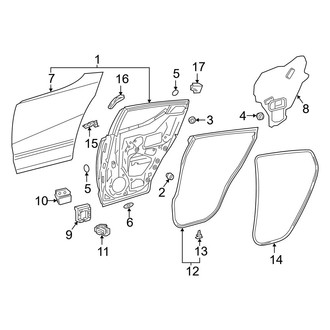 Toyota OE - Rear Door - Door & Components (Turkey Built)