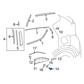 Toyota OE - Door Molding Bolt