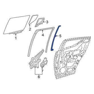 Toyota OE - Rear Left Window Regulator Guide