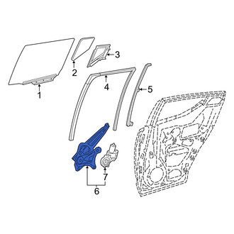 Toyota OE - Front Left Window Regulator