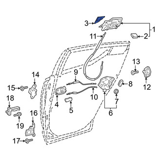 Toyota OE - Rear Right Exterior Door Handle Cover
