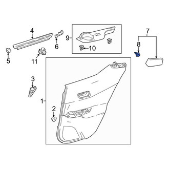 Toyota OE - Door Sill Plate Clip