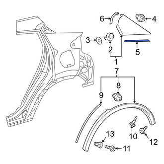 Toyota OE - Right Body C-Pillar Molding Seal