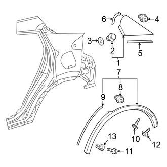 Toyota OE - Quarter Panel - Exterior Trim (Turkey Built)