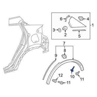 Toyota OE - Wheel Arch Molding Clip