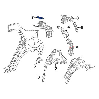 Toyota OE - Right Body C-Pillar Reinforcement