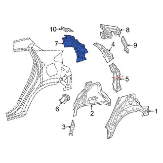 Toyota OE - Left Body C-Pillar