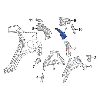Toyota OE - Left Upper Body C-Pillar Reinforcement