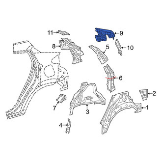 Toyota OE - Left Upper Body C-Pillar