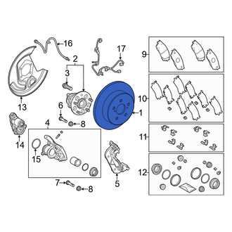 Toyota OE - Rear Disc Brake Rotor