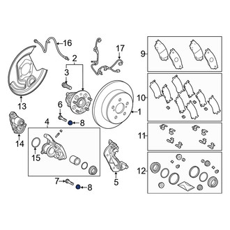 Toyota OE - Rear Disc Brake Caliper Pin Boot