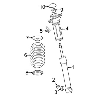 Toyota OE - Rear Suspension - Shocks & Components