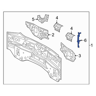 Toyota OE - Left Rear Body Reinforcement Plate