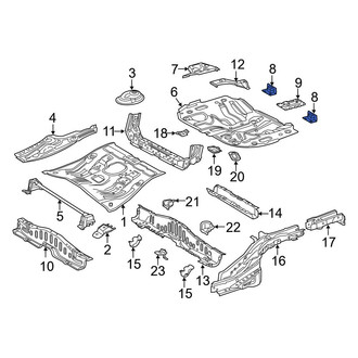 Toyota OE - Front Right Floor Pan Reinforcement