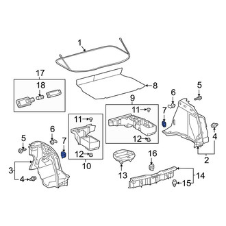 Toyota OE - Tie Down Hook Cap