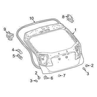 Toyota OE - Lift Gate - Gate & Hardware