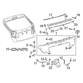Toyota OE - Liftgate Finish Panel Seal