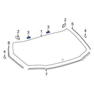 Toyota OE - Back Glass Spacer