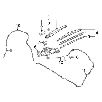 Toyota OE - Lift Gate - Wiper & Washer Components
