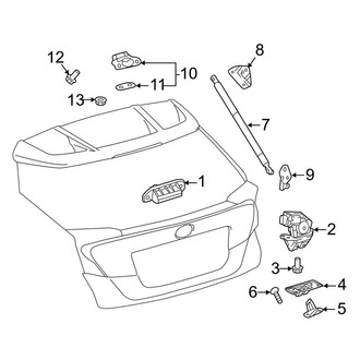 Toyota OE - Lift Gate - Lock & Hardware (Japan Built)