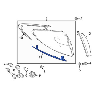 Toyota OE - Rear Left Lower Tail Light Bezel