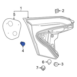 Toyota OE - Back Up Light Assembly Nut