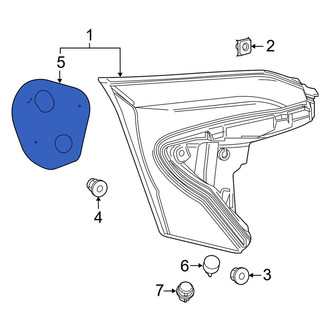 Toyota OE - Back Up Light Assembly Gasket