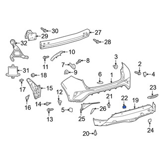 Toyota OE - Bumper Cover Insulator