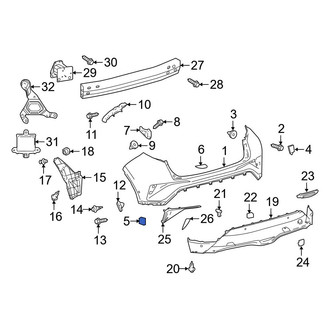 Toyota OE - Upper Bumper Cover Insulator