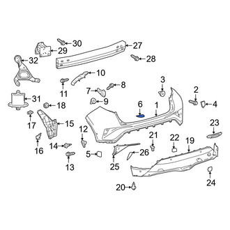 Toyota OE - Rear Bumper Protection Pad
