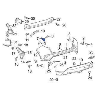 Toyota OE - Front Left Bumper Guide