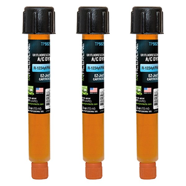 Tracer Products® - EZ-Ject™ 0.25 oz. R-1234yf A/C Dye, 0.25 oz. x 3 Cartridges
