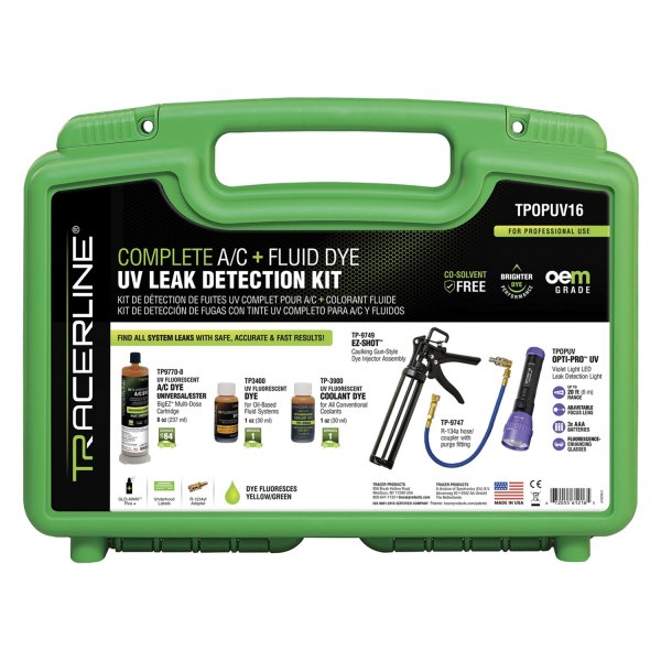 Tracer Products® - EZ-Shot/BigEZ™ Complete A/C and Fluid Dye UV Leak Detection Kit