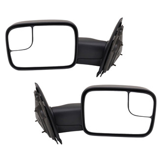 Trail Ridge® - Driver and Passenger Side Manual Towing Mirror Set (Non-Heated, Foldaway)
