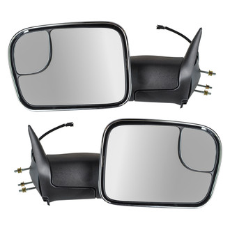 Trail Ridge® - Driver and Passenger Side Manual Towing Mirror Set (Non-Heated, Foldaway)