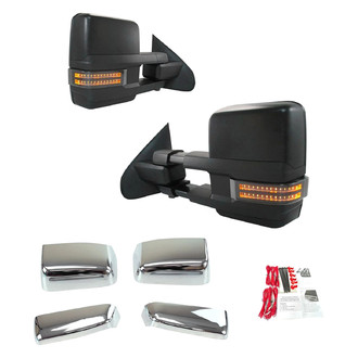 Trail Ridge® - Driver and Passenger Side Power Towing Mirror Kit (Heated, Foldaway)