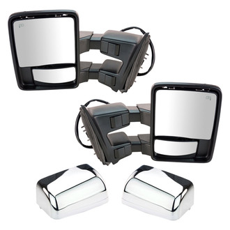 Trail Ridge® - Driver and Passenger Side Power Towing Mirror Kit (Heated, Foldaway)