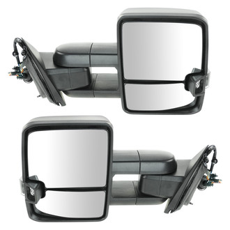 Trail Ridge® - Driver and Passenger Side Power Towing Mirror Kit (Heated, Foldaway)