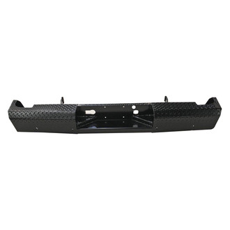 TrailFX® - Treadplate Full Width Black Powder Coated Rear HD Bumper