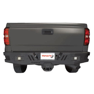 TrailFX® - Full Width Black Powder Coated Rear HD Bumper